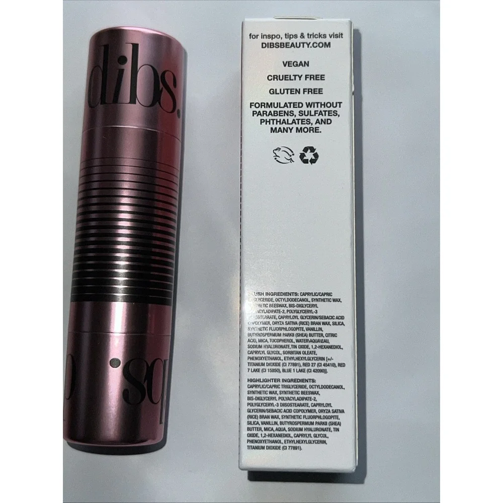 DIBS Beauty Glowtour Duo Shimmering PH Blush/ Dewy Highlighter AURA New